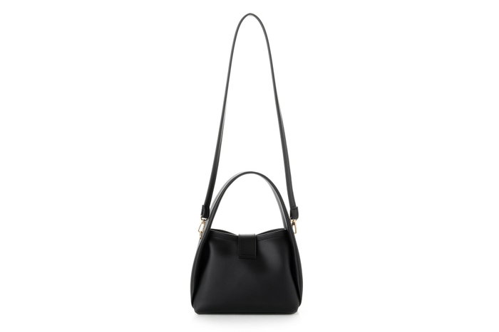Vince Camuto Turin Bolso de Mano Negro 100% Piel de Polivinilo Elegante y Sofisticado para Mujer